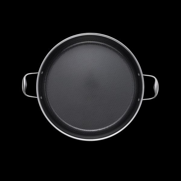 Hybrid Deep Sauté Pan with Lid. 10-QT