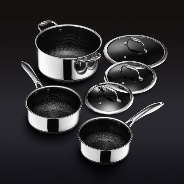 Hybrid Pot Set with Lids. 6-pc