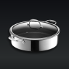 Hybrid Deep Sauté Pan with Lid. 10-QT