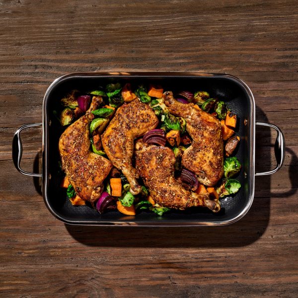 Hybrid Roasting Pan with Rack. 9 x 13