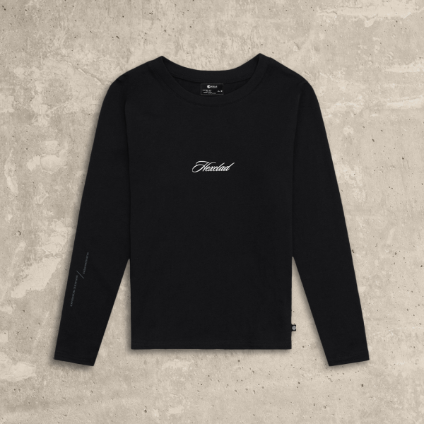 Cursive Hexclad Women's Long-Sleeve T-Shirt — XS