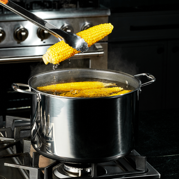 Hybrid Stock Pot with Lid. 12-Qt