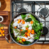 Hybrid Stock Pot with Lid. 12-Qt