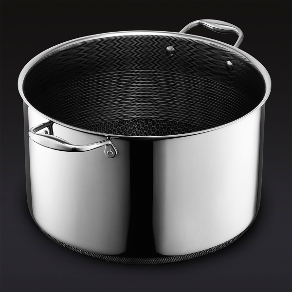 Hybrid Stock Pot with Lid. 12-Qt
