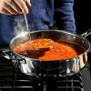 Hybrid Deep Sauté Pan with Lid. 5.5-Qt