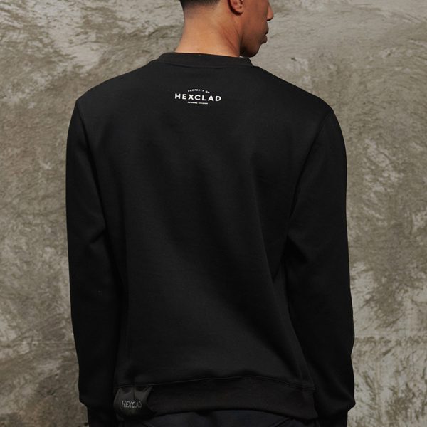 Cursive Hexclad Unisex Crew Neck Sweatshirt — XS