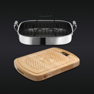 HexCladHybridRoastingandCuttingBoardSet_US_073124_RS.jpg Hybrid Roasting and Cutting Board Set