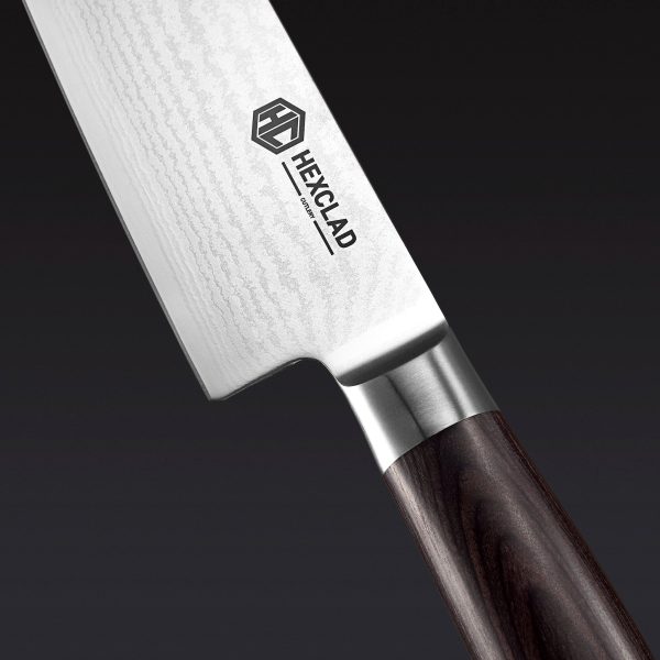Damascus Steel Knife Set. 7-pc (Espresso)