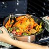 Hybrid Deep Saut Pan/Chicken Fryer with Lid. 7-Qt