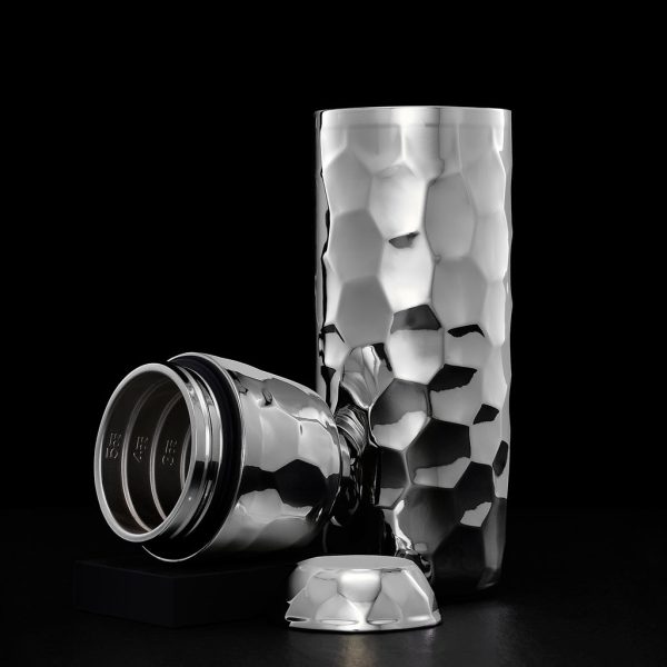HexClad Cocktail Shaker. 25 oz (Chrome)