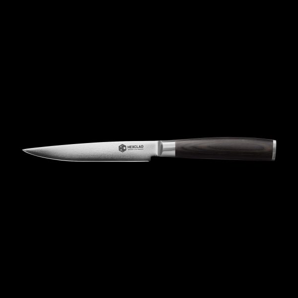 Damascus Steel Steak Knife Set. 8-pc (Espresso)