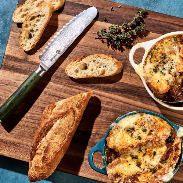 HexClad_MediumWalnutBoardV2_KWWB20-V2_5_BreadKnife_CTBK05-GPW_FrenchOnionSoup_012325_KF_02_03e3a333-0b0c-49da-bb00-01b7a0e5a2df.jpg Walnut Cutting Board. Medium