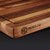 HexClad_MediumWalnutBoardV2_KWWB20-V2_Detail_Handle_Logo_0225_AG.jpg Walnut Cutting Board. Medium