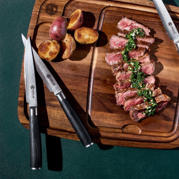 Steak Knife & Bistecca Plate Set. 16-pc (Espresso)