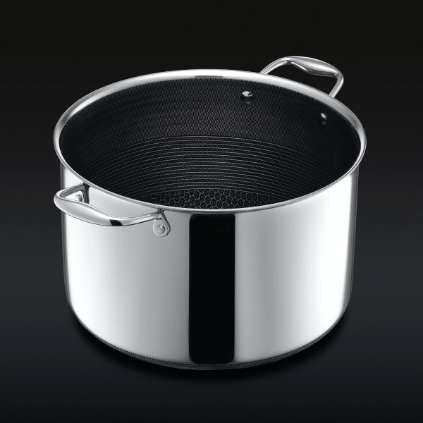 Hybrid Stock Pot with Lid. 10-Qt