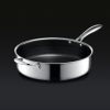 Hybrid Deep Sauté Pan with Lid. 5.5-Qt