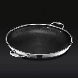 Hybrid Fry Pan with Lid. 14″