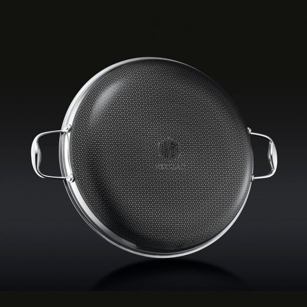 Hybrid Fry Pan with Lid. 14″