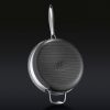 Hybrid Deep Sauté Pan with Lid. 4.5-Qt