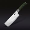 Damascus Steel Nakiri Knife. 6.5″ (Espresso)