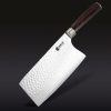 Damascus Steel Cleaver. 7″ (Espresso)