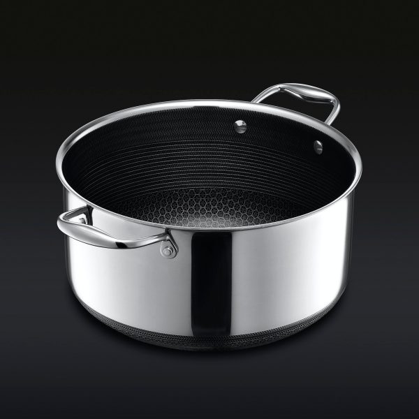 Hybrid Stock Pot With Lid. 8-Qt