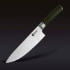 Damascus Steel Chef's Knife. 8″ (Espresso)