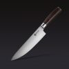 Damascus Steel Chef's Knife. 8″ (Espresso)