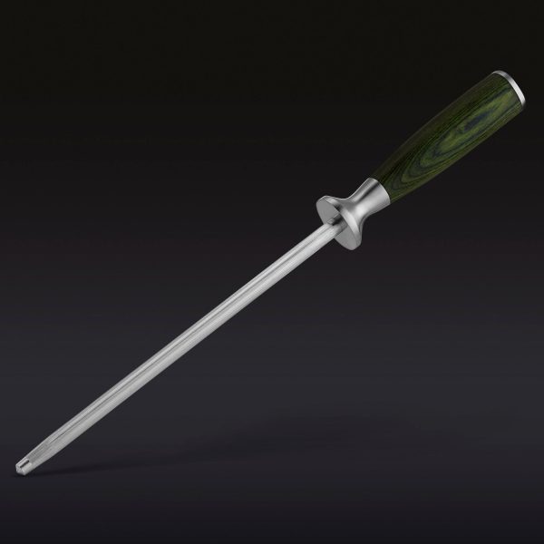 Hexclad_HoningSteel_34.jpg Honing Rod. 9″ (Green)