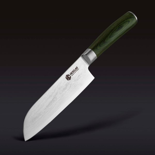Hexclad_SantokuKife_34.jpg Damascus Steel Santoku Knife. 7″ (Espresso)