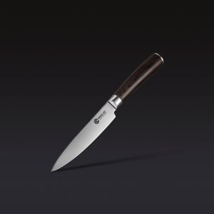 Damascus Steel Utility Knife. 5″ (Espresso)