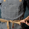 Eco Modern Apron (Houndstooth-Onyx)
