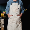 PinstripeCream-2.png Eco Modern Apron (Pinstripe. Cream)