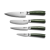 Studio-Knife-Set_-5-pc_Overhead-of-knives_Green.png Damascus Steel Studio Knife Set. 5-pc (Green)